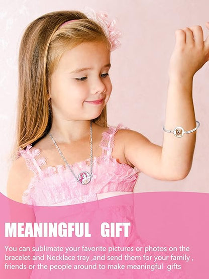 2pc Bezel Necklace and Bracelet (Cabochon)