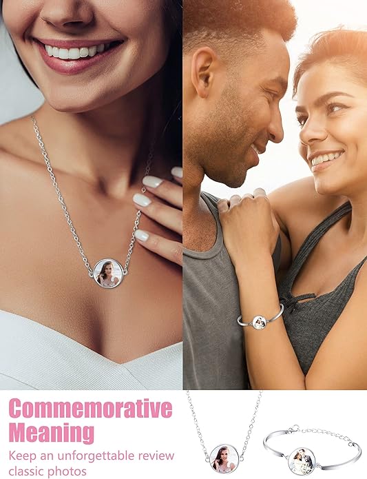 2pc Bezel Necklace and Bracelet (Cabochon)